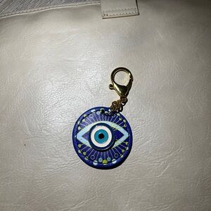 Evil Eye Keychain bag Charm - Blue and Turquoise